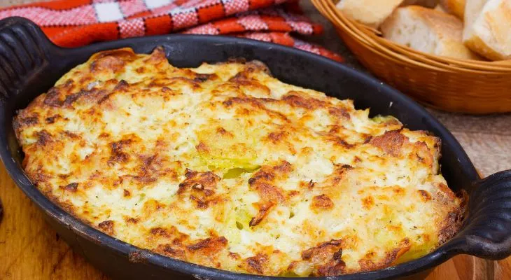 Bacalhau Cremoso Gratinado