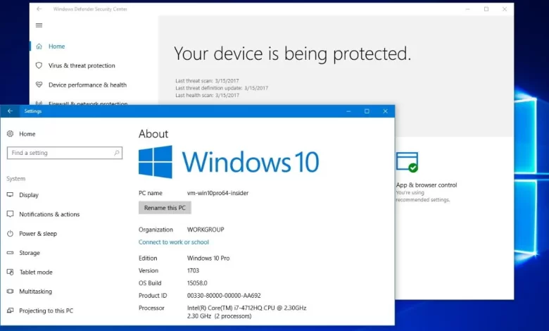 Atualização do Windows 10
