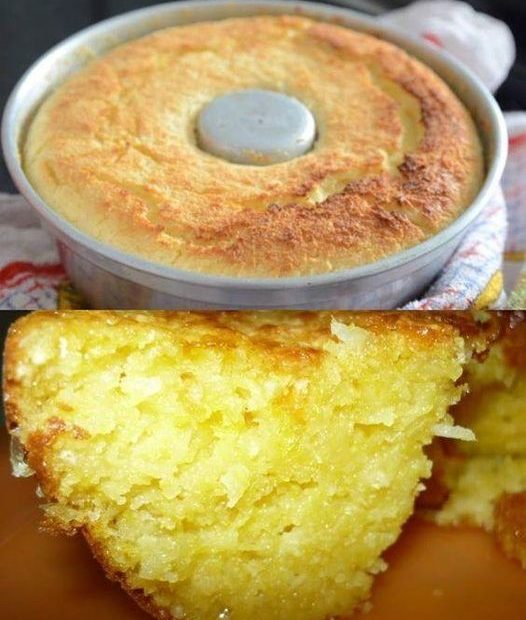 Bolo caipira simples e delicioso