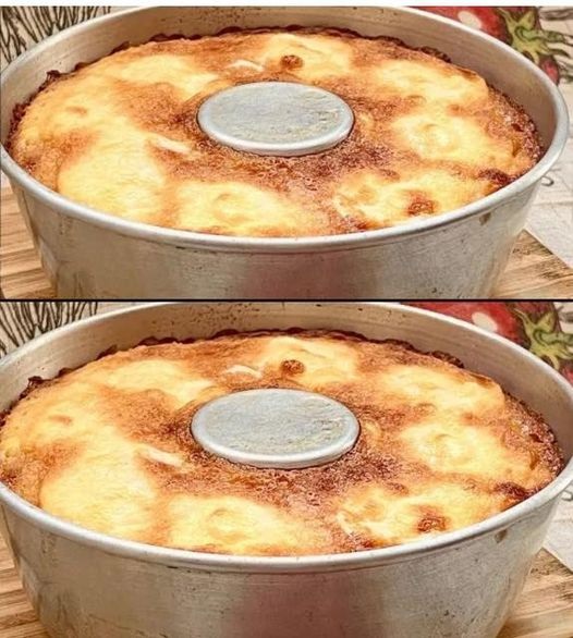 Bolo chama visita simples e delicioso