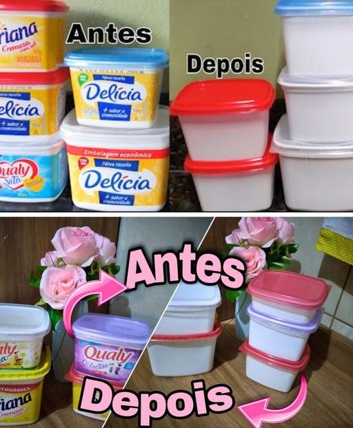 Como Remover a Tinta do Pote de Margarina de maneira simples e facil