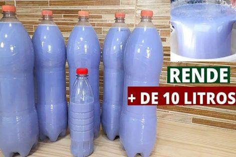 Desinfetante caseiro perfumado que rende muito