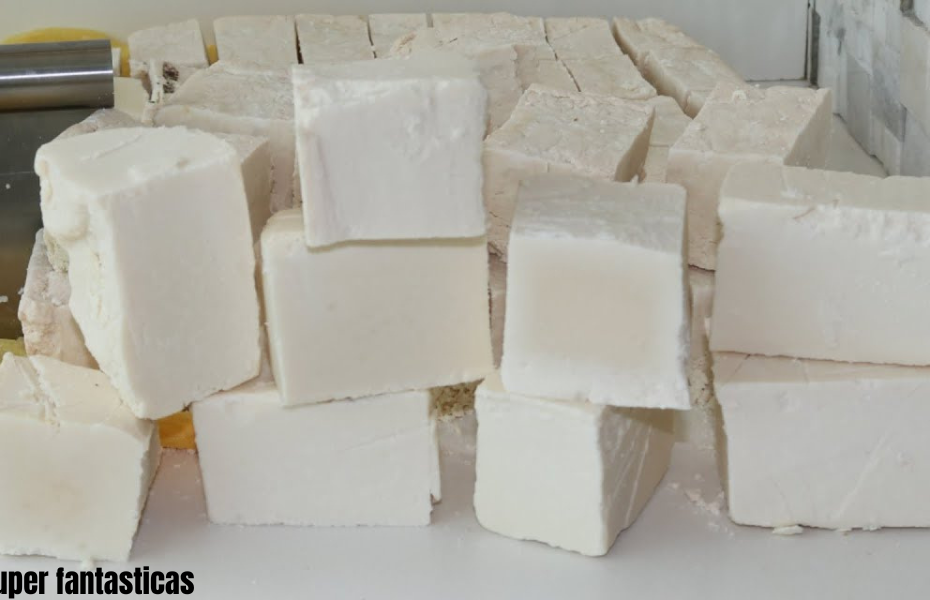 Fiz sabão em barra com a incrível mistura de dois ingredientes