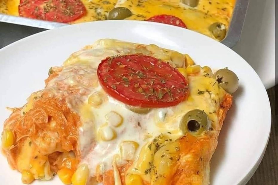 Pizza de pão de forma simples e deliciosa