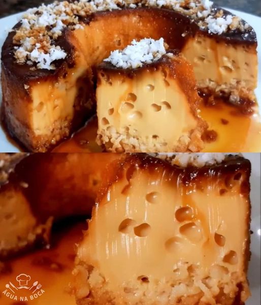 Pudim de doce de leite com apenas 3 ingredientes