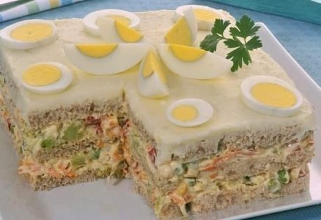 Torta fria de legumes, saudável e saborosa